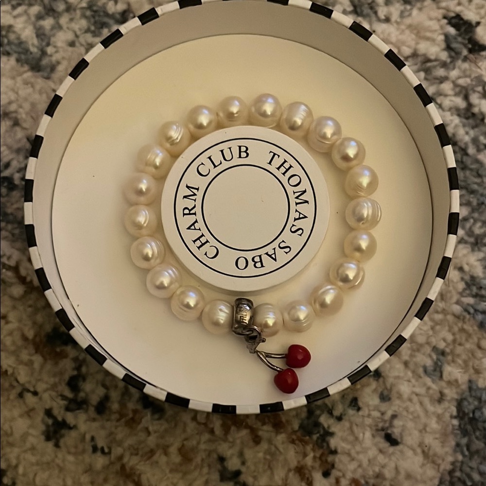 Thomas Sabo Pearl Bracelet with Cherries 🍒 charm